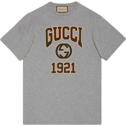 Gucci t-shirt con stampa - grigio