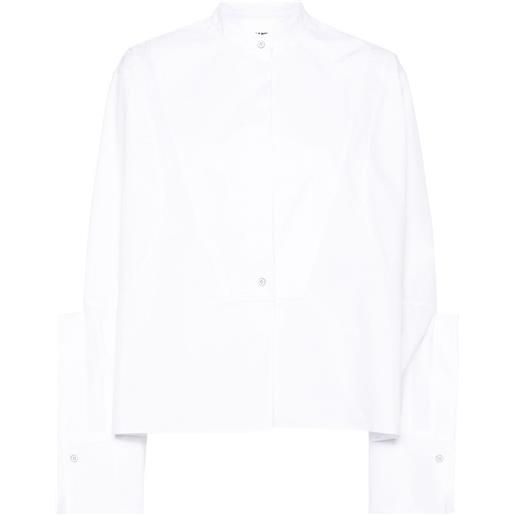 Jil Sander camicia crop - bianco