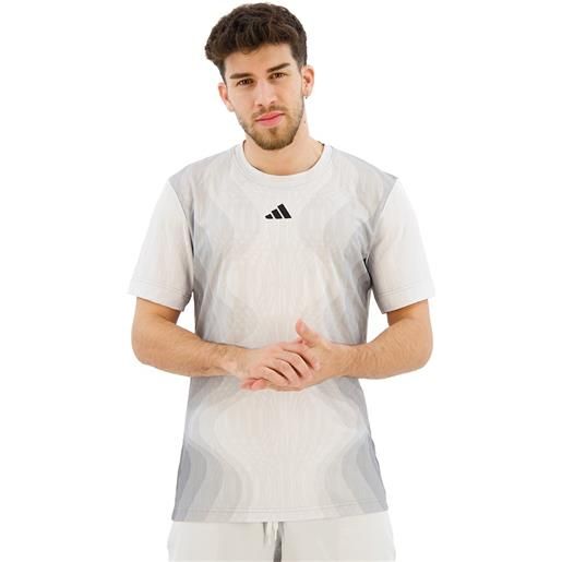 Adidas freelift pro short sleeve t-shirt grigio s uomo