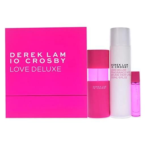 Derek Lam amore deluxe primavera 20 per le donne 3 pc regalo set 3 oz edp spray, 10ml edp spray, 8oz fragranza nebbia