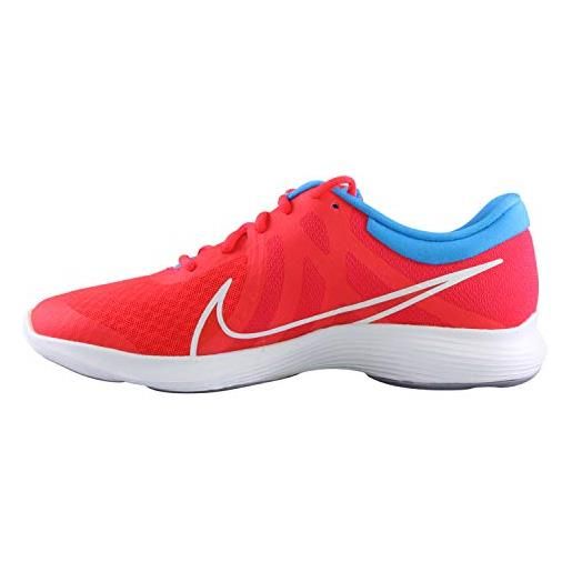 Nike revolutiob 4 disrupt (gs), walking shoe unisex-adulto, rosso red orbit white blue hero indigo haze 600, 39 eu