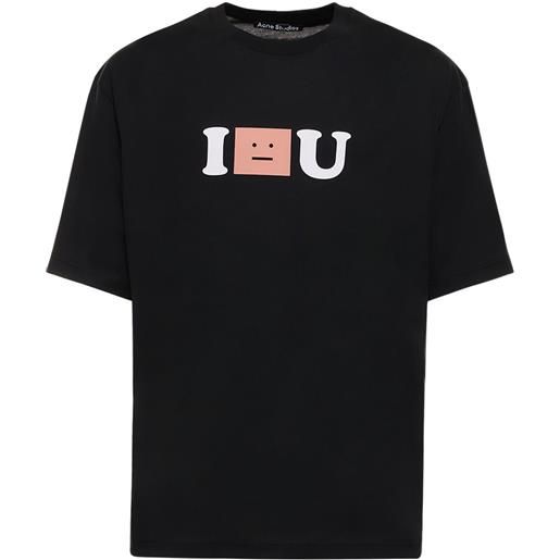 ACNE STUDIOS t-shirt exford i face you in cotone con stampa