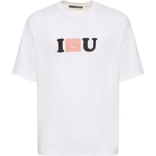 ACNE STUDIOS t-shirt exford i face you in cotone con stampa