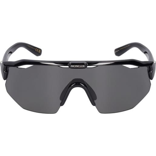 MONCLER occhiali da sole a maschera shield in acetato