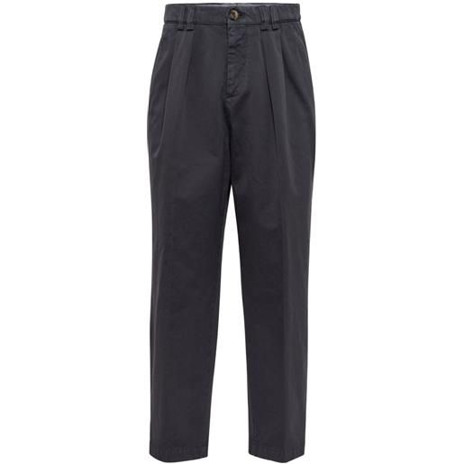 Brunello Cucinelli pantaloni con pieghe - nero