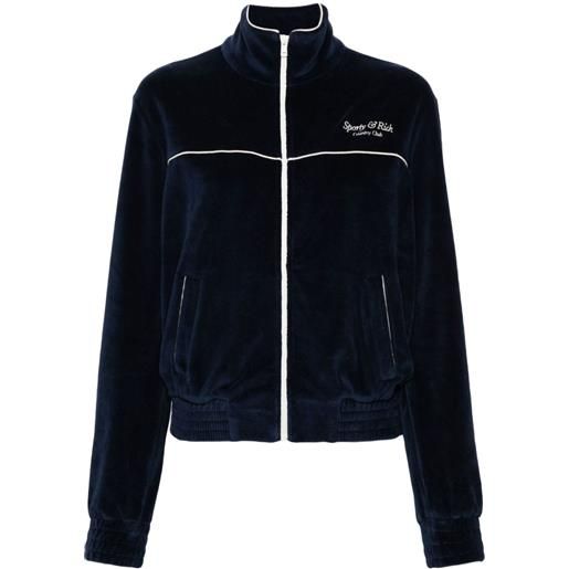 Sporty & Rich giacca con zip - blu