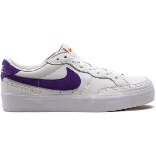 Nike sneakers zoom pogo plus sb white court purple - bianco