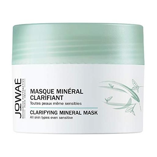 JOWAE jowaé maschera minerale schiarente levigante, esfoliante con tè bianco, per tutti i tipi di pelle, anche sensibile, formato da 50 ml
