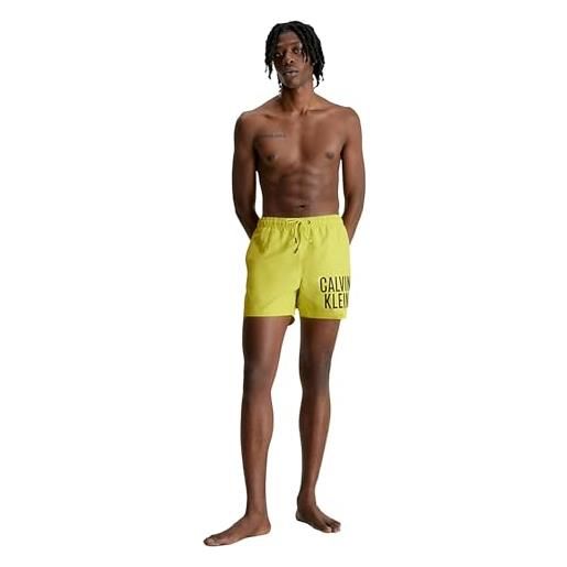 Calvin Klein jeans costume da bagno uomo medium drawstring km0km00794 l giallo lime