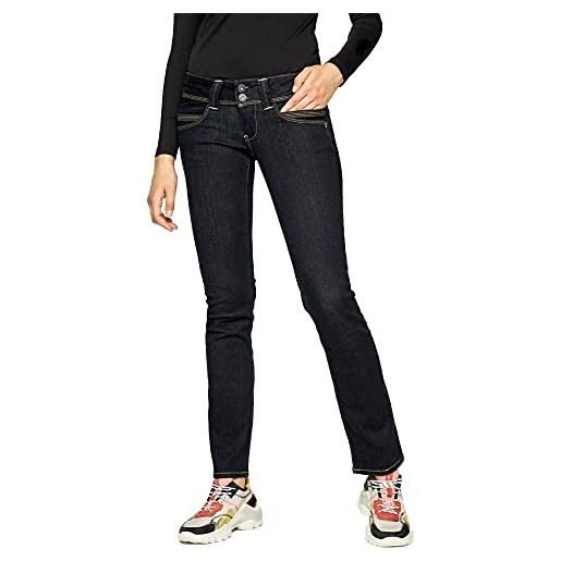 Pepe Jeans venus, jeans donna, nero, 30w / 32l