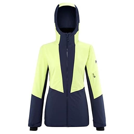 Millet - murren jkt w - giacca da sci donna - membrana impermeabile e antivento - sci, sci alpinismo - giallo/blu