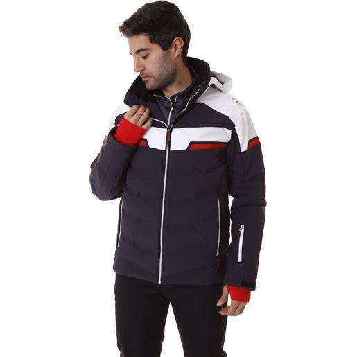 CMP zip hood stretch plyester giacca sci uomo