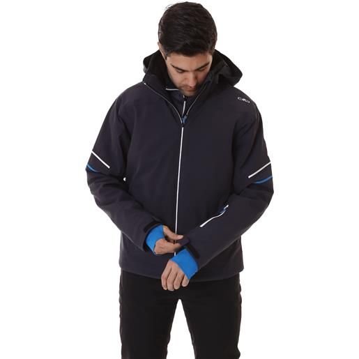 CMP zip hood stretch polyester giacca sci uomo