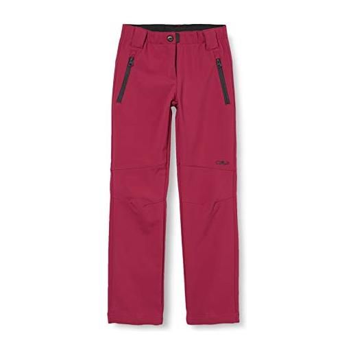 CMP pantaloni softshell termici, bambina, magenta, 140