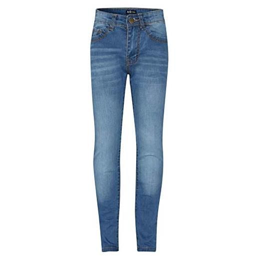 A2Z 4 Kids bambini ragazze skinny jeans progettista denim - girls jeans jn25 mid blue 13-14
