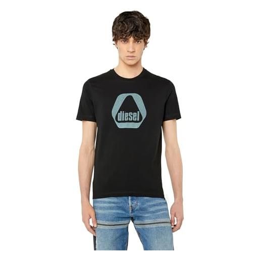 Diesel t-diegor-g10, t-shirt uomo, nero (nero), l