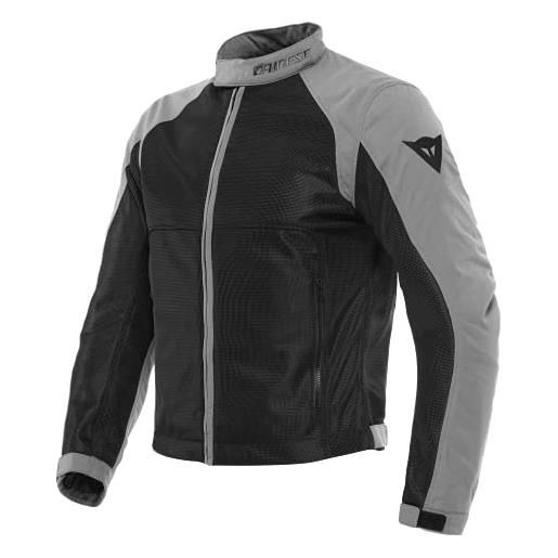 Dainese - sevilla air tex jacket, giacca moto uomo estiva, giubbotto traspirante e leggero con mesh traforata per massima libertà di movimento, nero/grigio