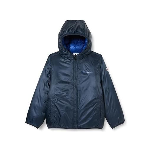 Champion legacy legacy outdoor b - light wr reversible giacca imbotita, blu marino/blu college, 11-12 anni bambino fw23