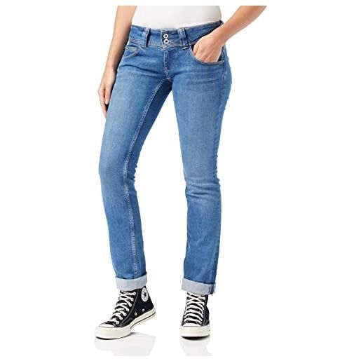 Pepe Jeans venus, jeans donna, nero, 32w / 32l