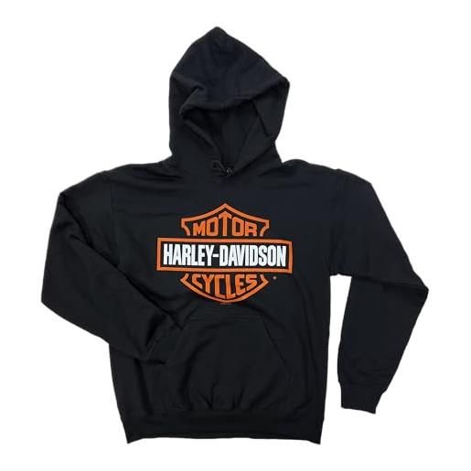 Harley-Davidson® felpa da uomo bar & shield con cappuccio, nero 40290932, nero, x-large