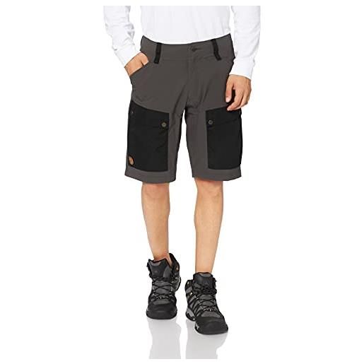 Fjallraven, keb shorts m pantaloncini, noir/gris pierre, 48 uomo