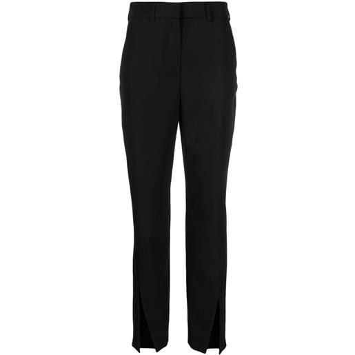 Balmain pantaloni con spacco - nero