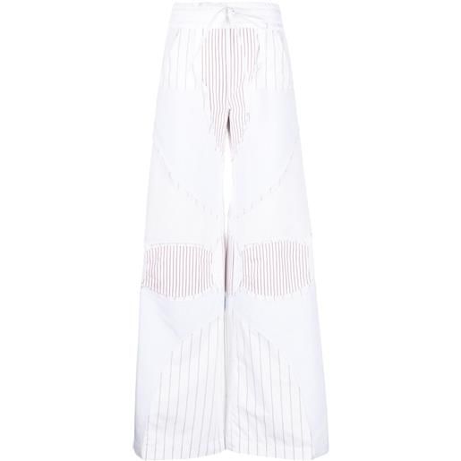 Off-White pantaloni a righe - bianco