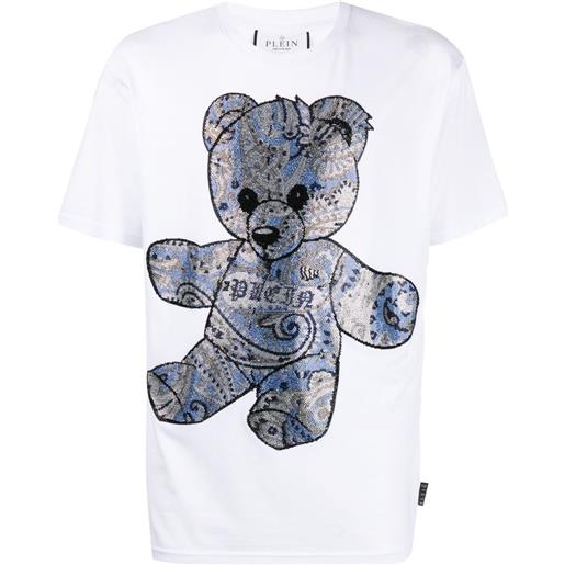 Philipp Plein t-shirt teddy bear - bianco