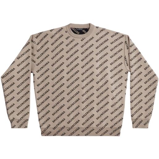 Balenciaga maglione con stampa - toni neutri