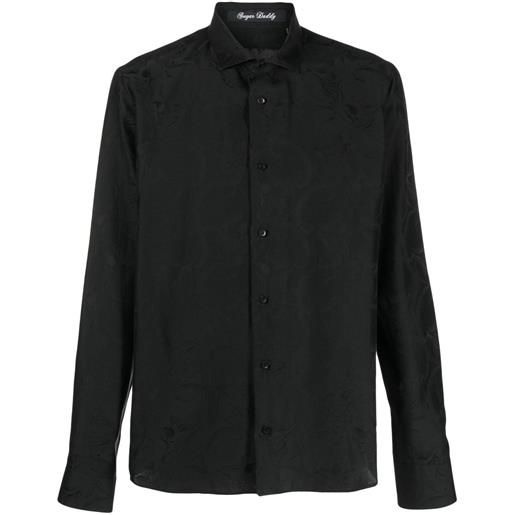 Philipp Plein camicia con effetto jacquard - nero