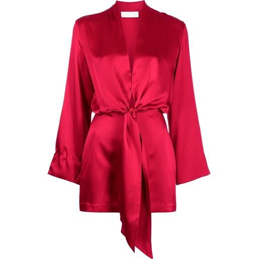 Michelle Mason abito corto con nodo - rosso