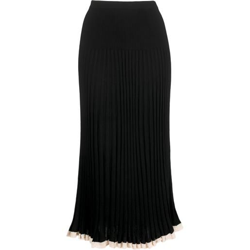 Proenza Schouler silk cashmere skirt - nero
