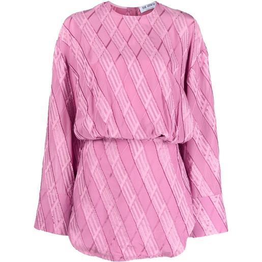 The Attico abito con motivo jacquard - rosa