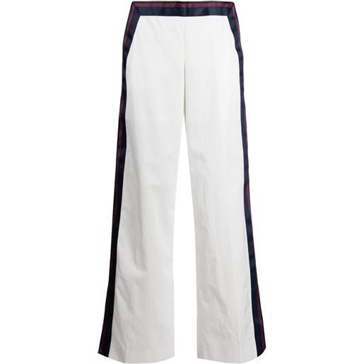 Ports 1961 pantaloni a vita alta - bianco