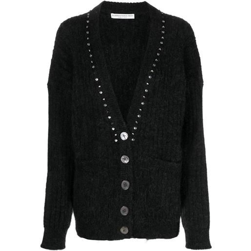 Alessandra Rich cardigan con decorazione - nero