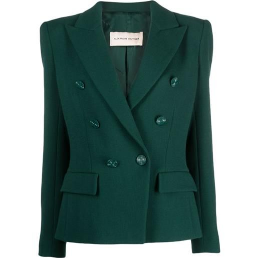 Alexandre Vauthier blazer doppiopetto - verde