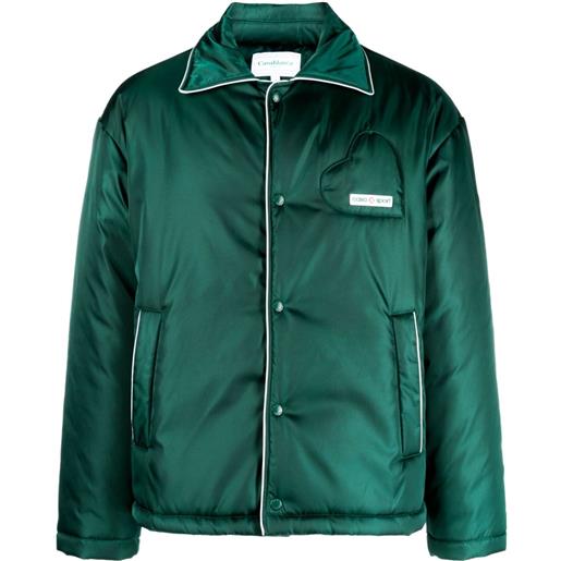 Casablanca giacca con applicazione - verde