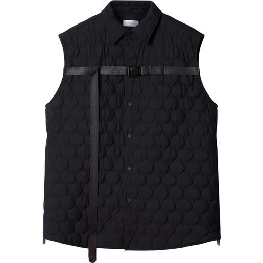 Off-White gilet con fibbia - nero