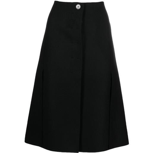 Lanvin gonna midi svasata - nero