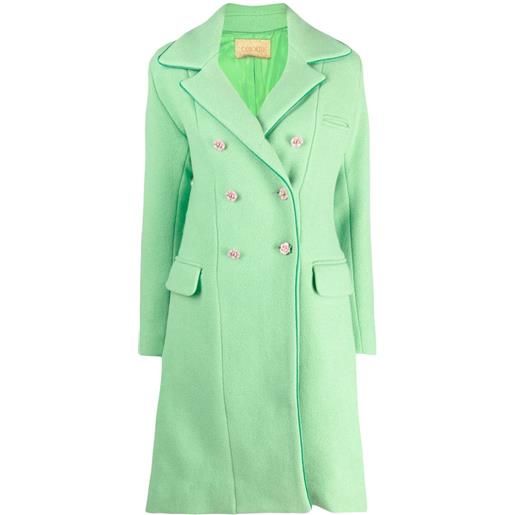 CORMIO cappotto dominique doppiopetto - verde