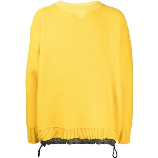 sacai maglione con coulisse - giallo