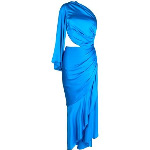 PatBO abito monospalla drappeggiato - blu