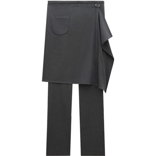 Courrèges pantaloni sartoriali - grigio