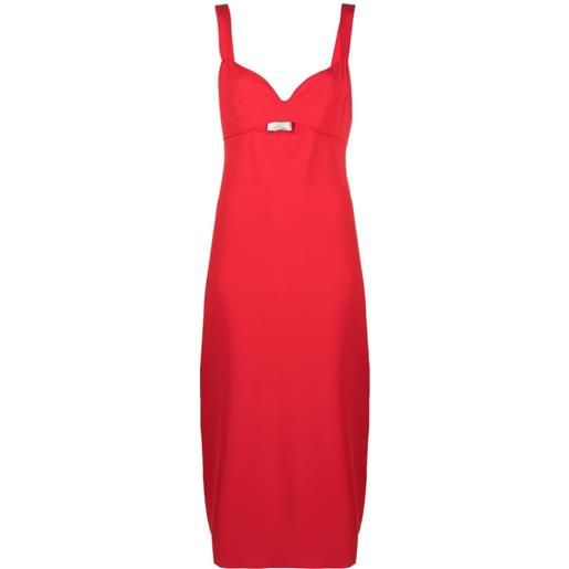 Roland Mouret abito midi smanicato - rosso