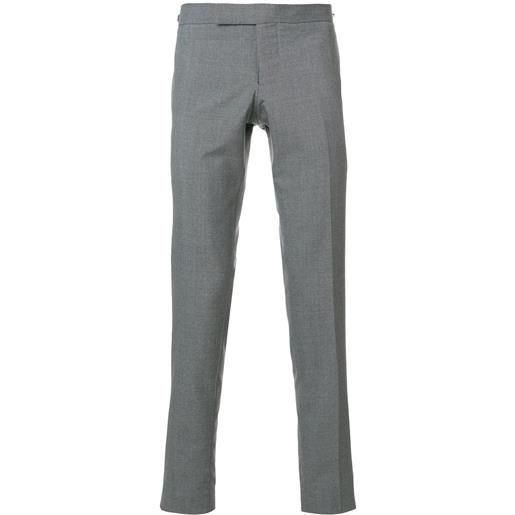 Thom Browne pantaloni skinny a vita bassa - grigio