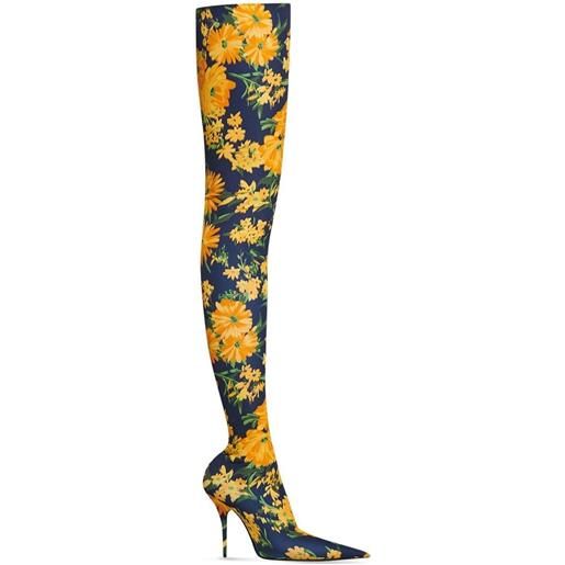 Balenciaga stivali a fiori - giallo