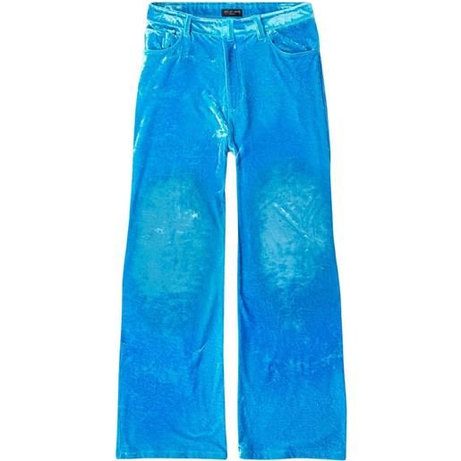 Balenciaga pantaloni a gamba ampia - blu