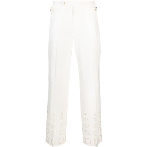 Casablanca pantaloni dritti - bianco