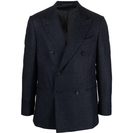 Caruso blazer doppiopetto - blu