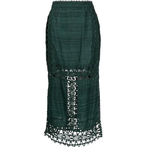Ulla Johnson gonna a vita alta - verde
